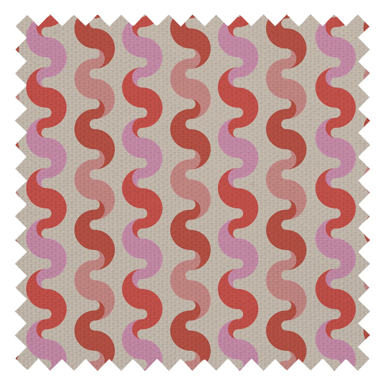 The Hippie Shake Fabric in Vintage Pink and Poison Apple