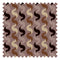 The Hippie Shake Fabric in Caramel and Black on Vintage Mauve