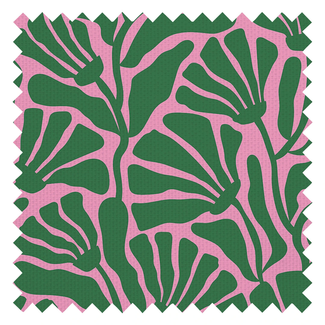Mad for Matisse Fabric in Green and Pink