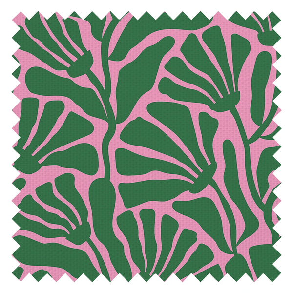 Mad for Matisse Fabric in Green and Pink