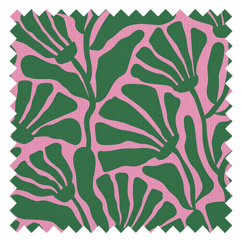 Mad for Matisse Fabric in Green and Pink