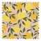 Freshly Squeezed Fabric in Lemon Yellow on Tuscan Orange