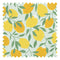 Freshly Squeezed Fabric in Lemon Yellow on Elderflower
