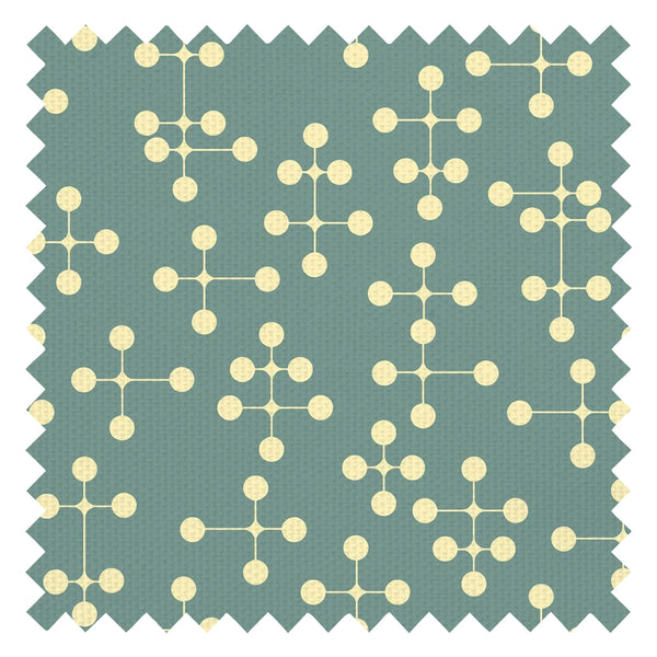 Atomic Dream Fabric in Seas the Day and Buttercream