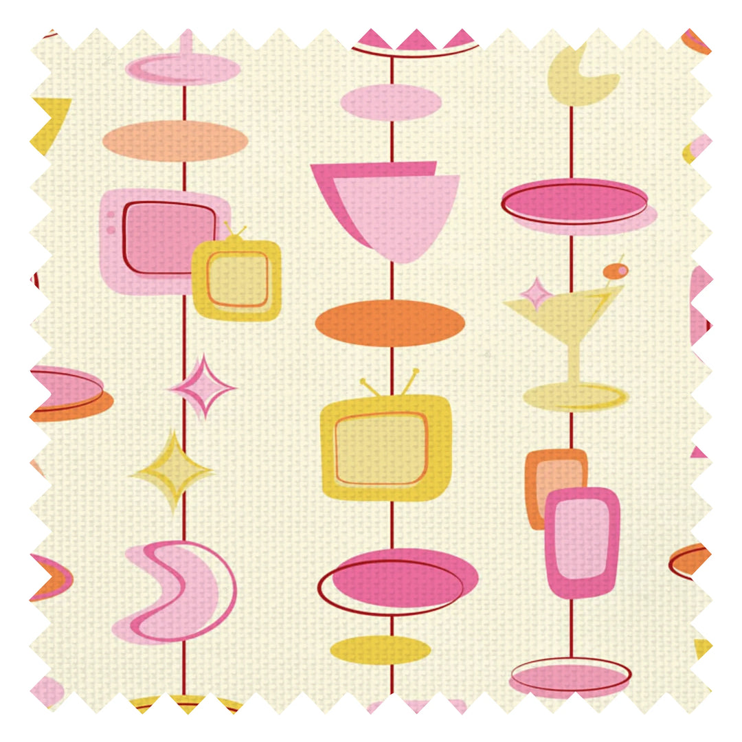 Happy Hour Fabric in Fruit Salad on Lemon Sorbet