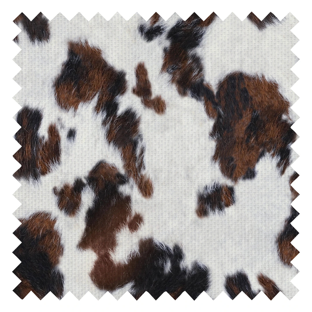 Rodeo Gaga Fabric in Bronco Brown, Boot Black & Western White