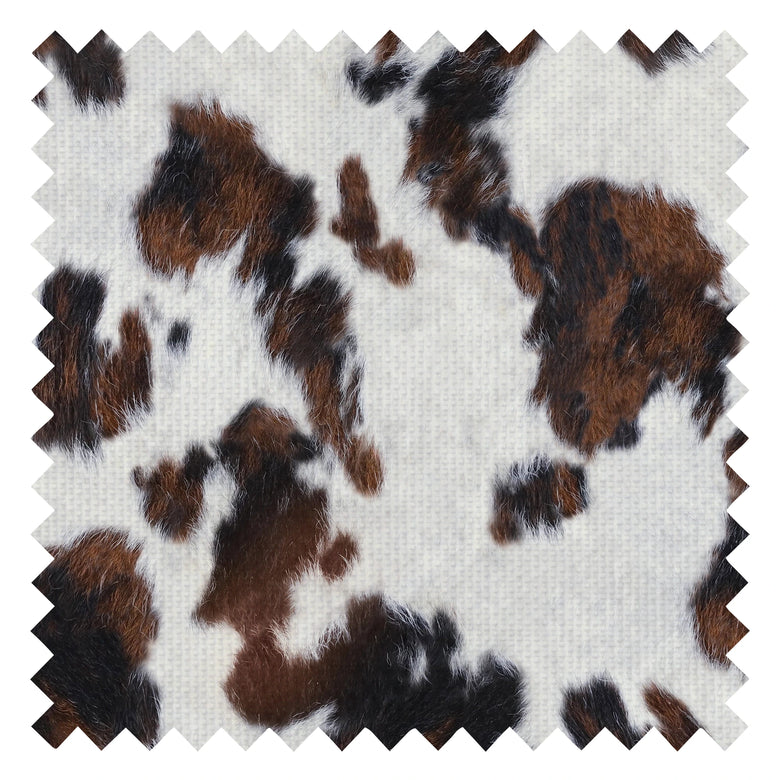 Rodeo Gaga Fabric in Bronco Brown, Boot Black & Western White