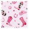 Rootin Tootin Fabric in Pickup Pinks