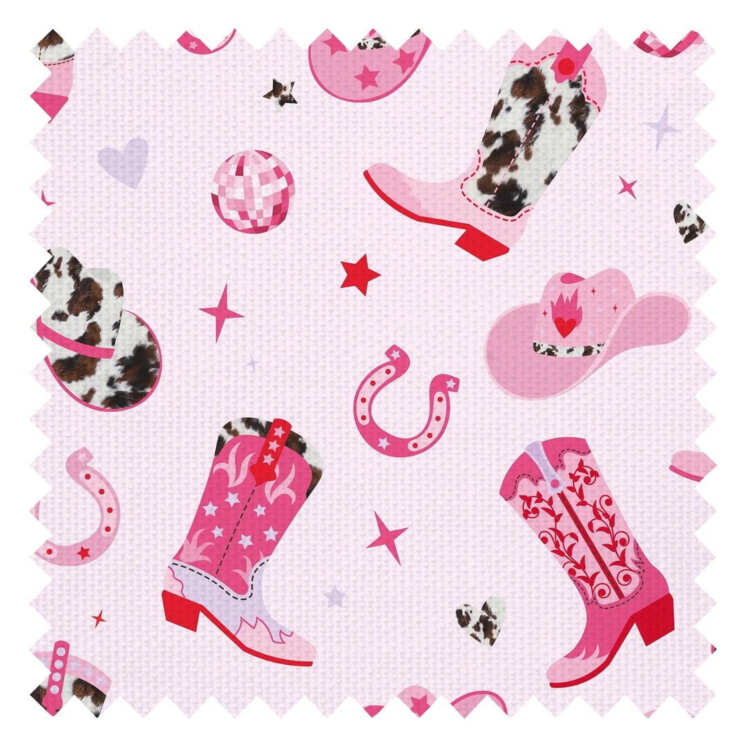 Rootin Tootin Fabric in Pickup Pinks