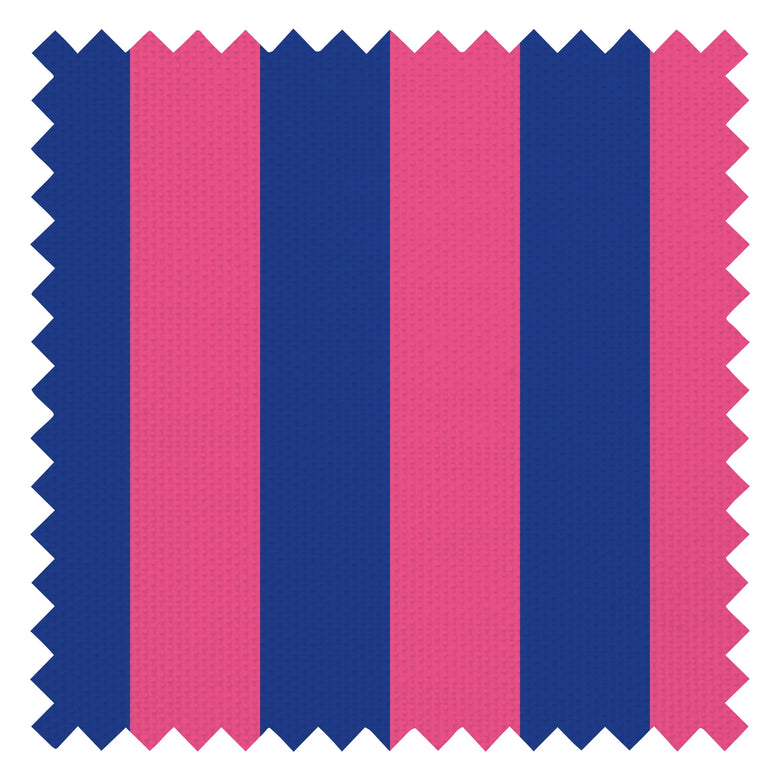 Signature Stripe Fabric in Electric Blue and I'm Blushing Pink