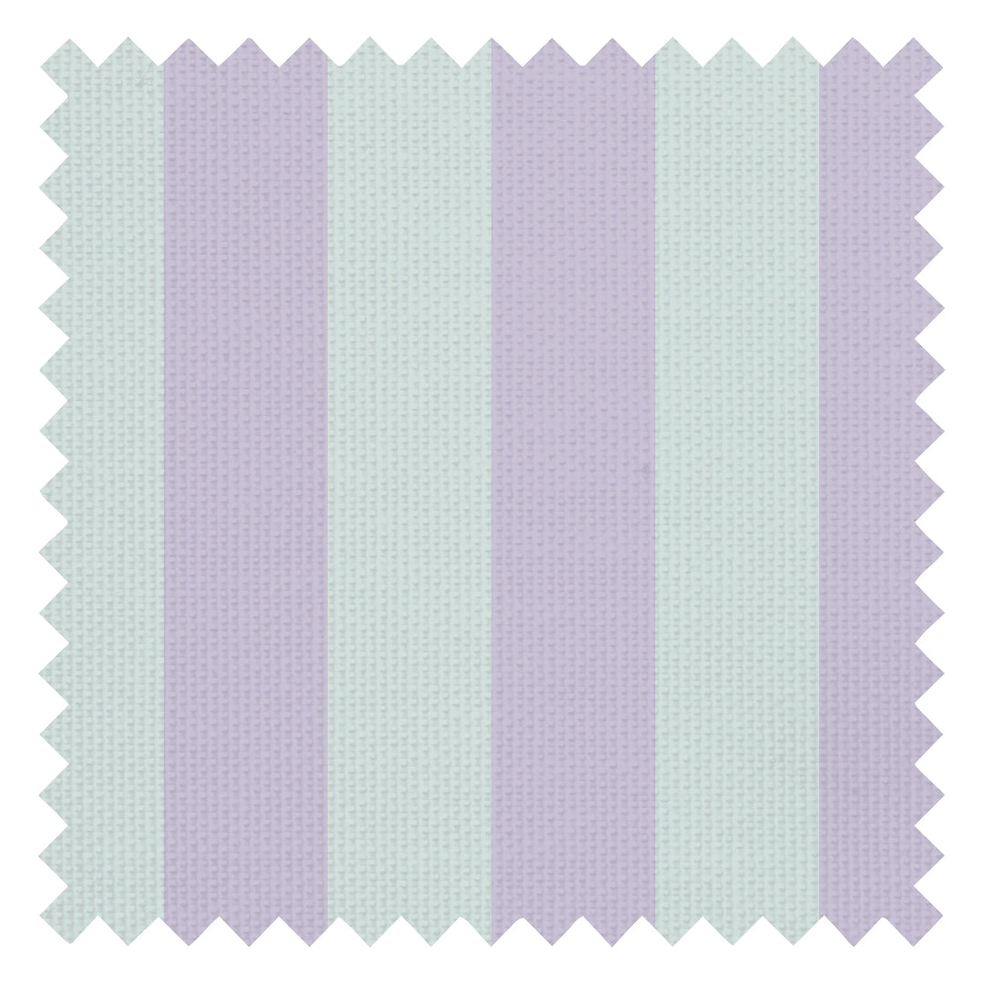 Signature Stripe Fabric in Harmony Lilac and Elderflower Green