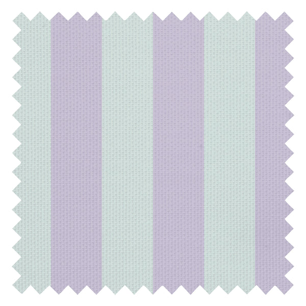 Signature Stripe Fabric in Harmony Lilac and Elderflower Green