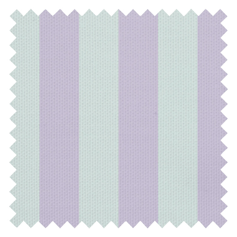 Signature Stripe Fabric in Harmony Lilac and Elderflower Green