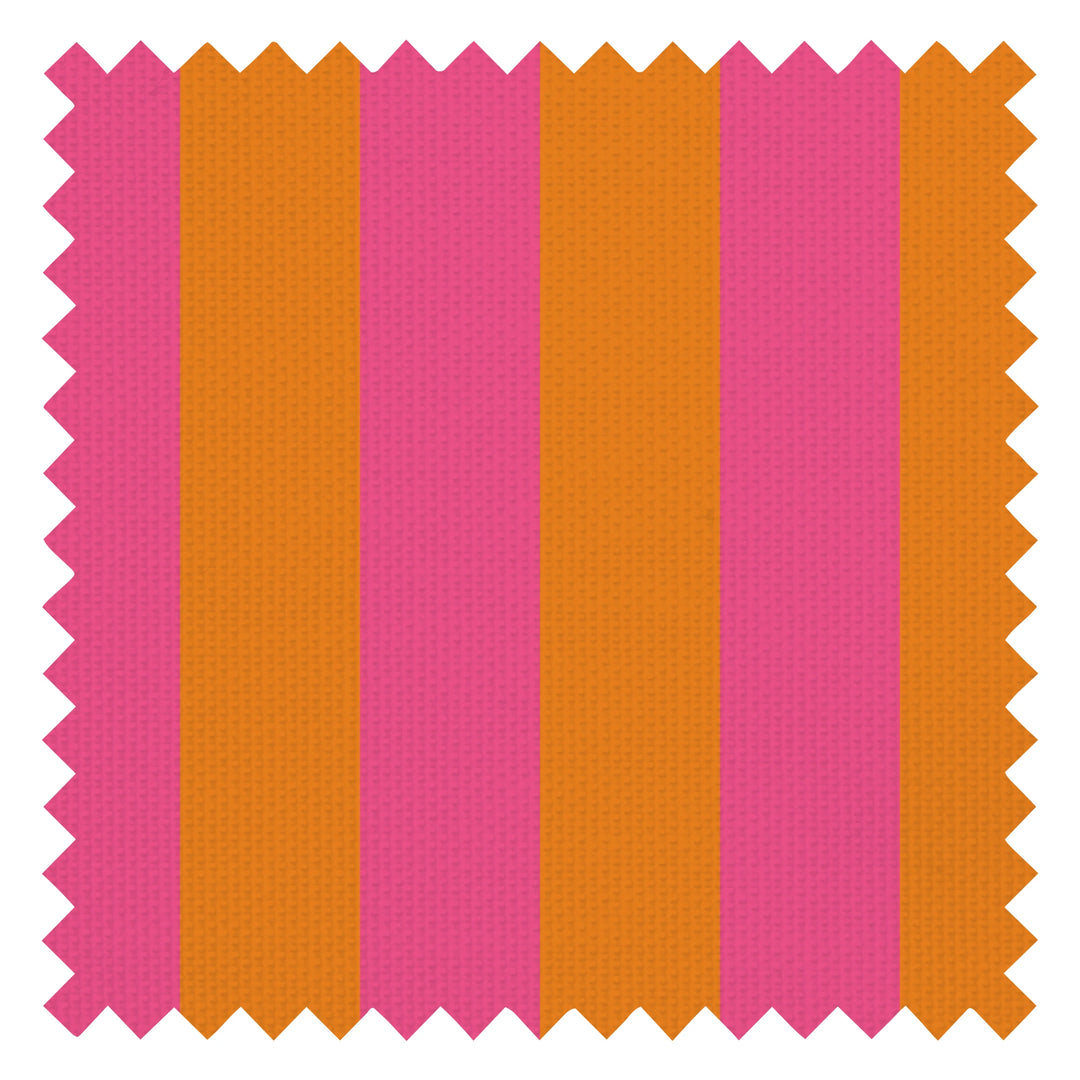 Signature Stripe Fabric in I'm Blushing Pink and Mandarin Orange
