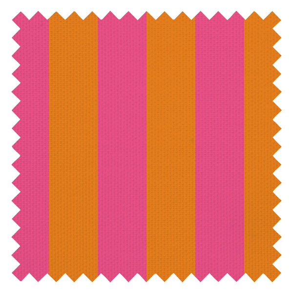Signature Stripe Fabric in I'm Blushing Pink and Mandarin Orange