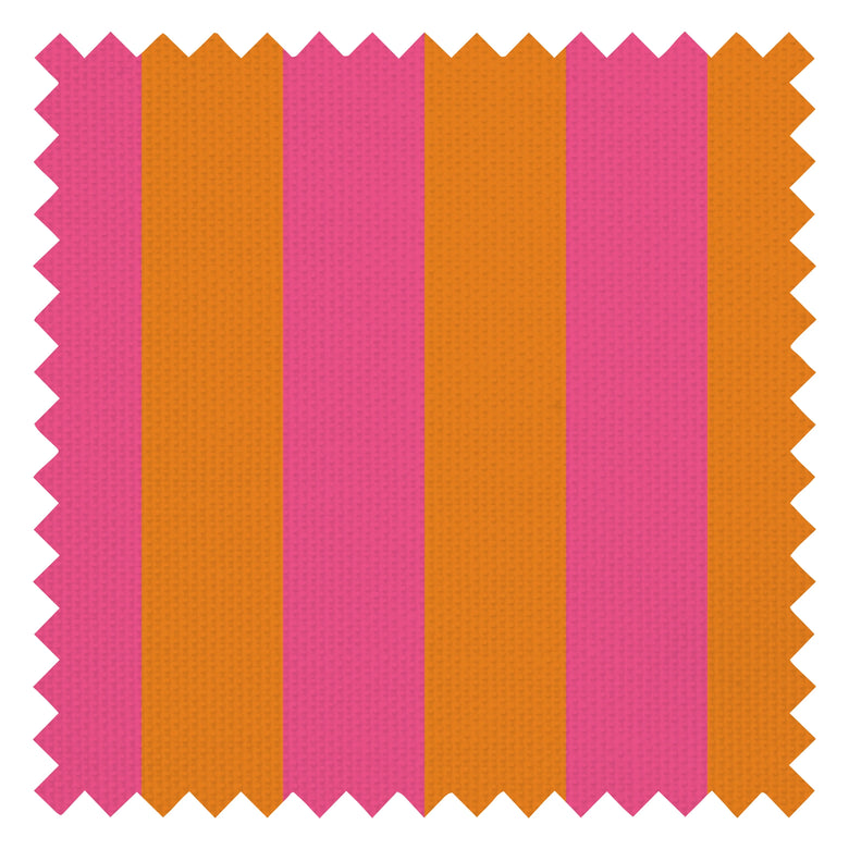 Signature Stripe Fabric in I'm Blushing Pink and Mandarin Orange