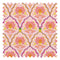 Blooming Geometric Fabric in Pinks, Orange and Yellow