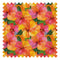 Painterly Hibiscus Dream Fabric in Oranges and Pinks