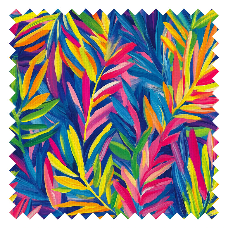 Let's get Tropical Fabric in Blues and Brights