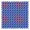 Criss Crossed Fabric in Electric Blue, Red and Orange