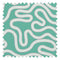 Dotty as a Squiggle Fabric in Teal and Pink