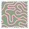 Dotty as a Squiggle Fabric in Sage and Pinks
