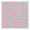 Dotty as a Squiggle Fabric in Pink and Greens