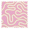 Dotty as a Squiggle Fabric in Pink and Yellow