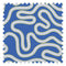 Dotty as a Squiggle Fabric in Electric Blue and Yellow