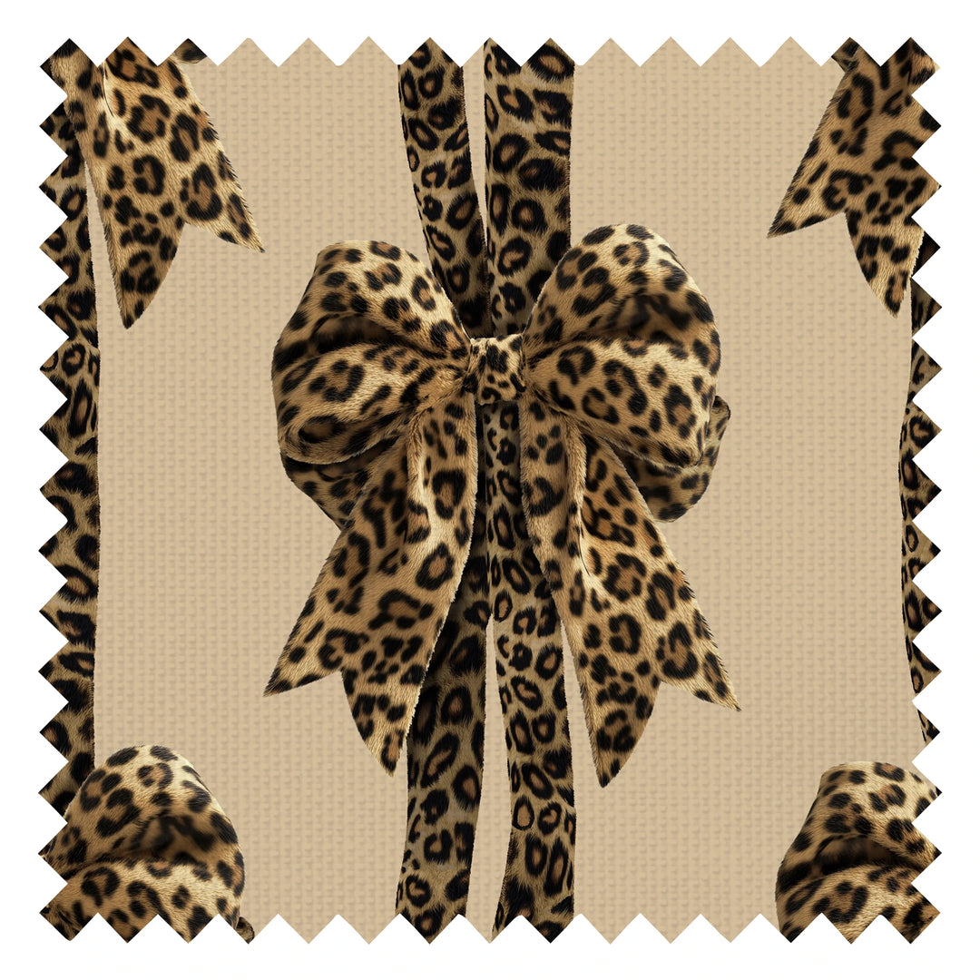 Bow Down to Style Fabric in Margay Black and Ocelot Brown