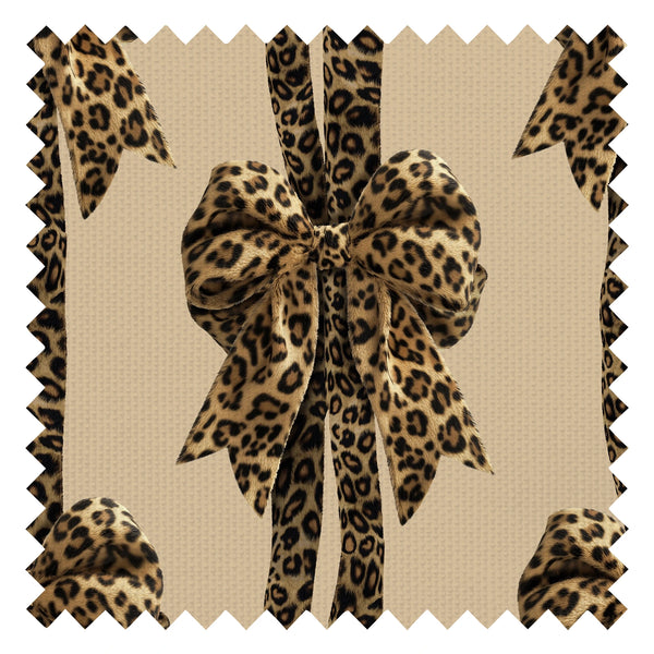 Bow Down to Style Fabric in Margay Black and Ocelot Brown
