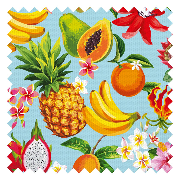 Club Tropicana Fabric in Sky Blue