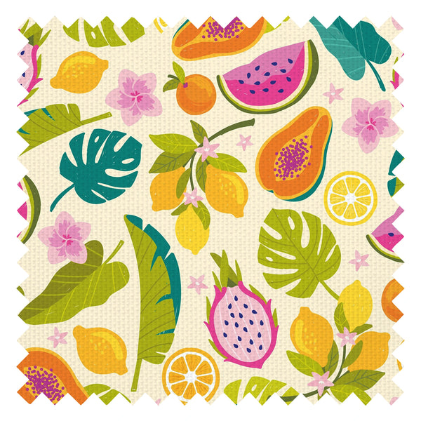 Watermelon Sugar Fabric in Melba Cream