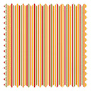 Fruit Salad Pinstripe Fabric in Multicoloured on Candy Pink
