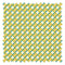 Criss Crossed Fabric in Greens, Yellow and Melba Cream