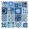 Moorish Mosaic Fabric in Mediterranean Blue