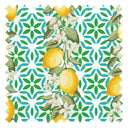 Zesty Lemons Fabric in Sorrento Lemon on Greens