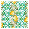 Zesty Lemons Fabric in Sorrento Lemon on Greens