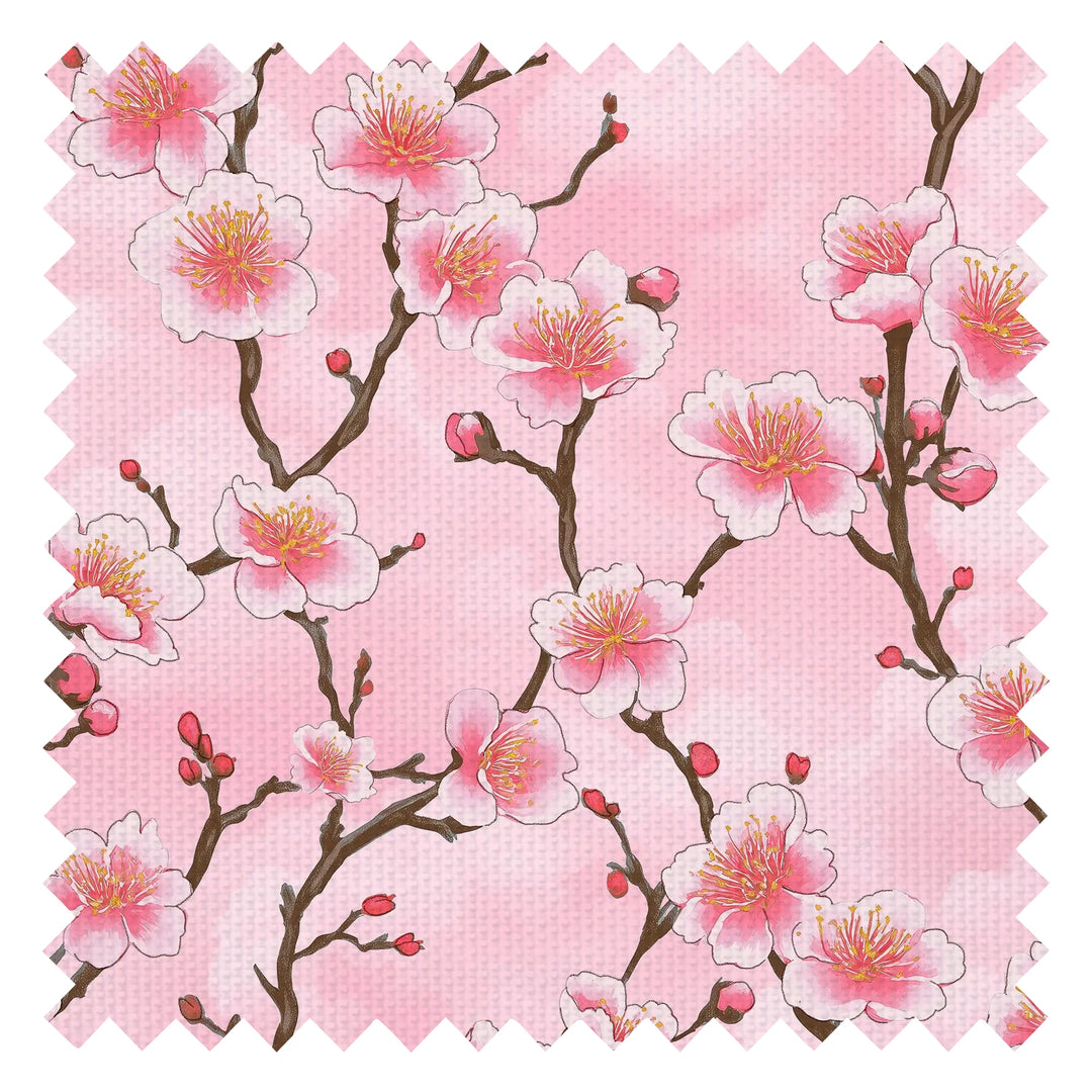 Hanami Blossom Fabric in Soft Pink