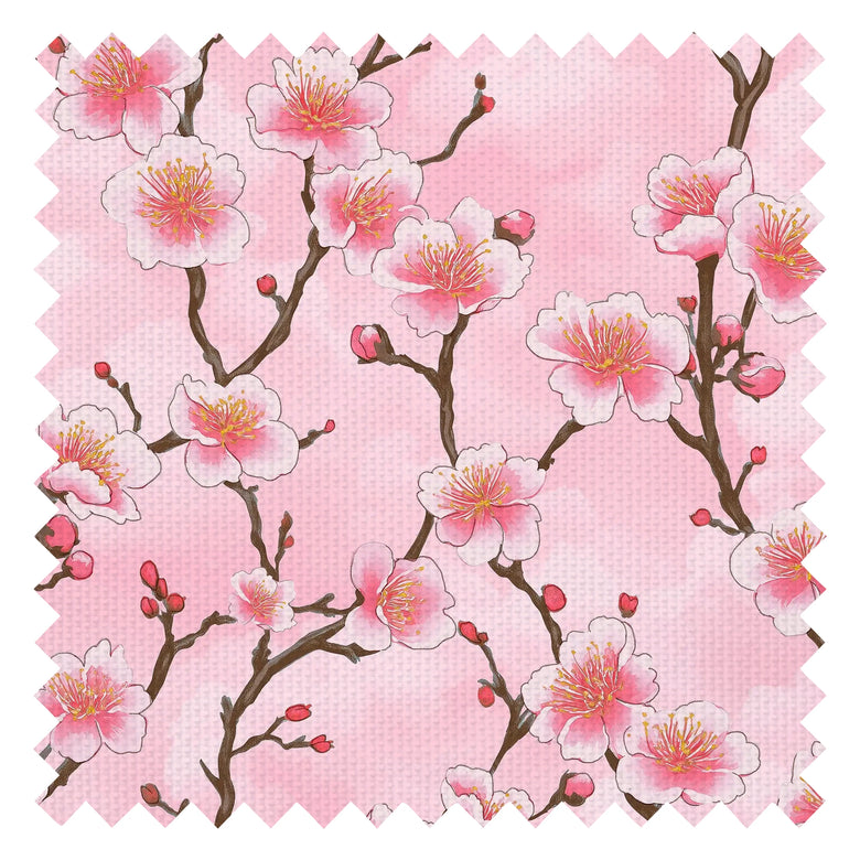 Hanami Blossom Fabric in Soft Pink