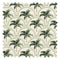 Arch of Palms Fabric in Greens on Cream