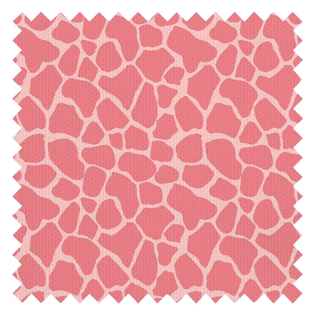 Giraffe Print Fabric in Pink