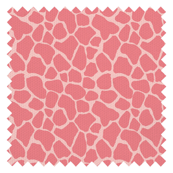 Giraffe Print Fabric in Pink