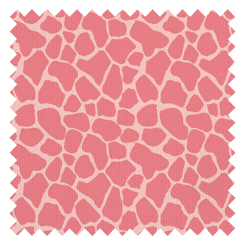 Giraffe Print Fabric in Pink