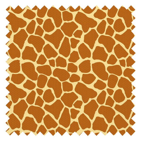 Giraffe Print Fabric in Chestnut
