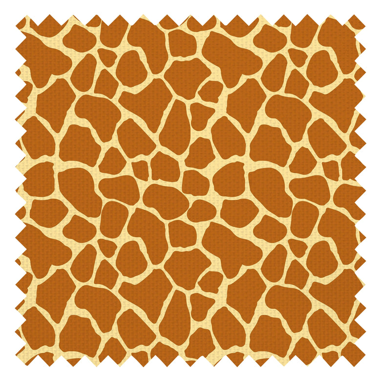 Giraffe Print Fabric in Chestnut