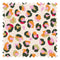 Wild Thing Fabric in Pink and Orange on Cream
