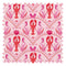 She's our Lobster Fabric in Red and Hot Pink on Pink