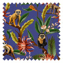 Monkey Business Fabric in Deep Blue