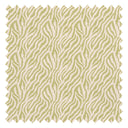 Truly Tiger Fabric in Sage on Cream